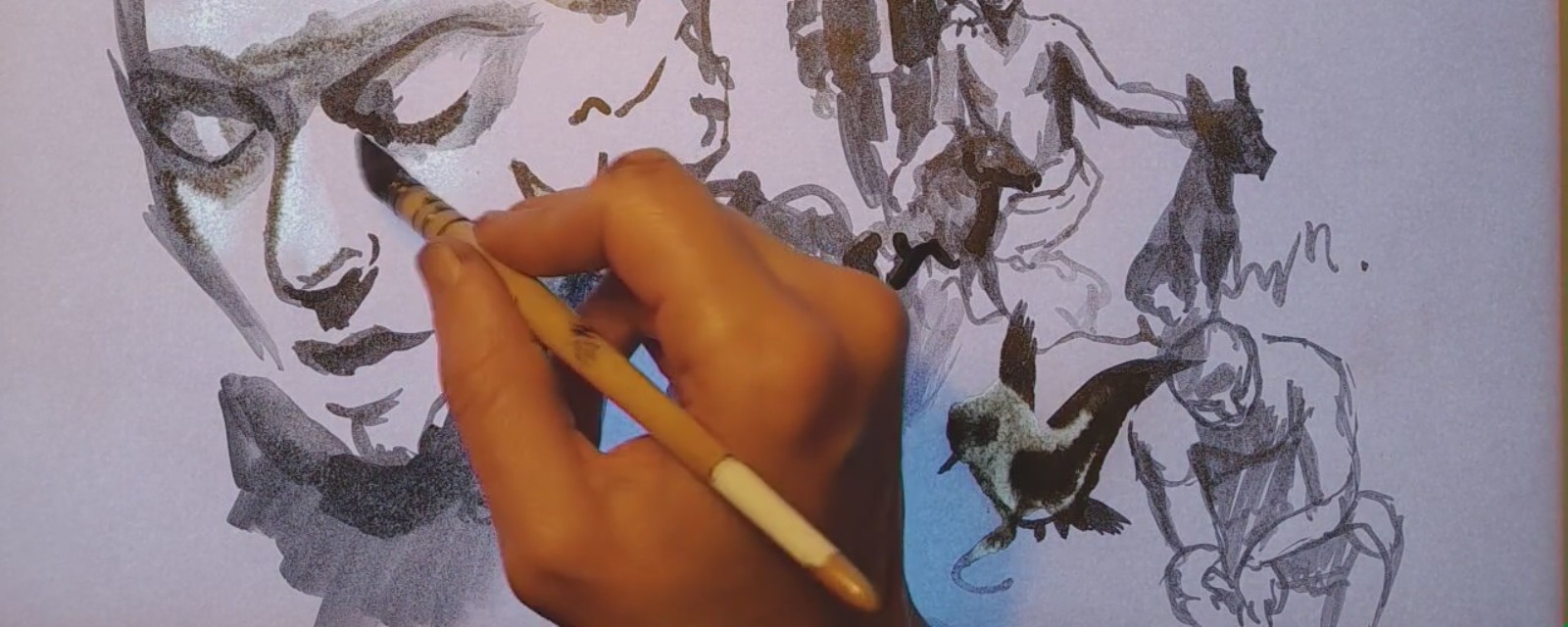 vue écran dessin en direct